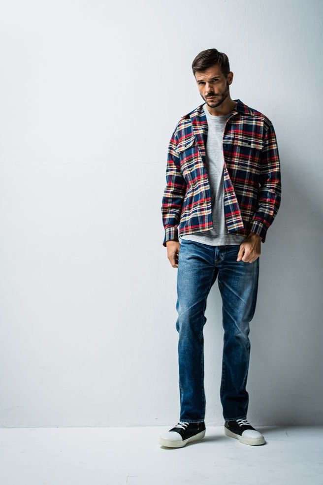HEAVY FLANNEL JK  / レッドチェック【ORATA】