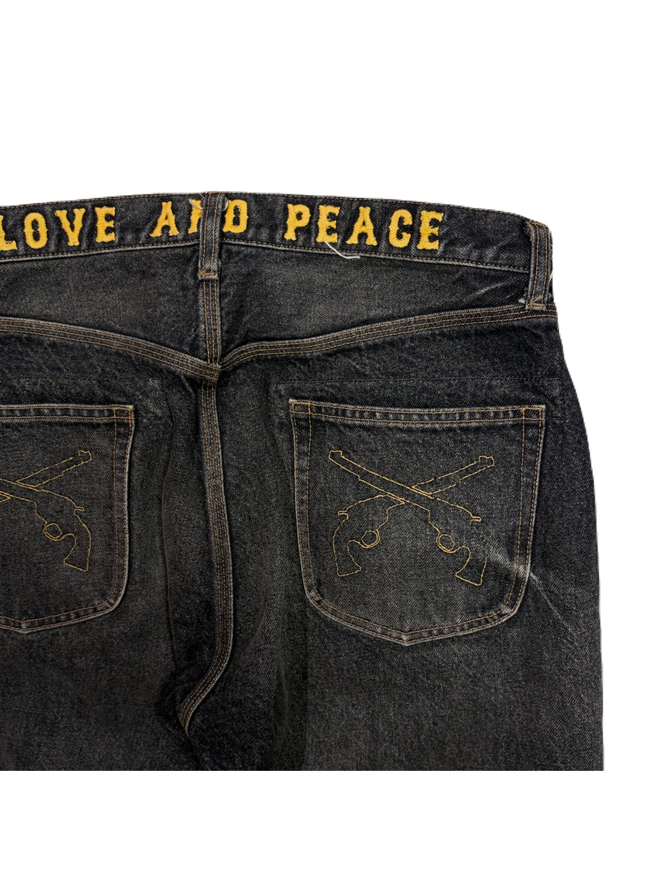 【予約品 3月9日(月) 18:00 締切】VIN/DEN/WIDE USE/BASIC / USED加工 ヴィンテージ ワイド デニム パンツ / ブラック