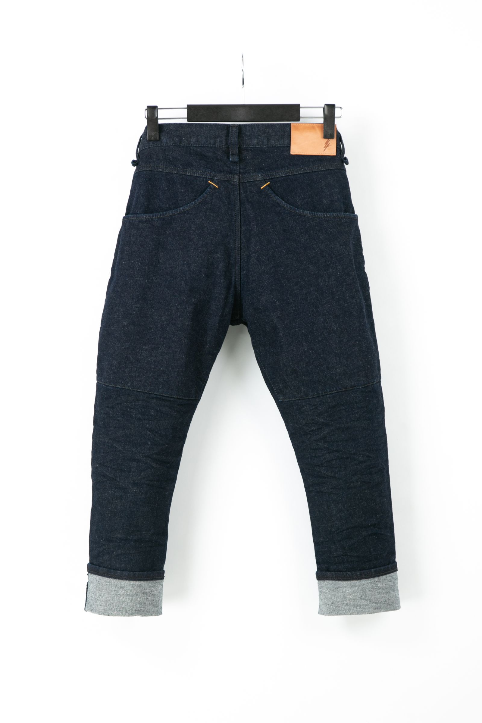【予約品】 12.5oz オーガニックコットン ストレッチデニム クロップド ワンウォッシュ / INDIGO 【STRUM】 《2月下~3月上 入荷予定》