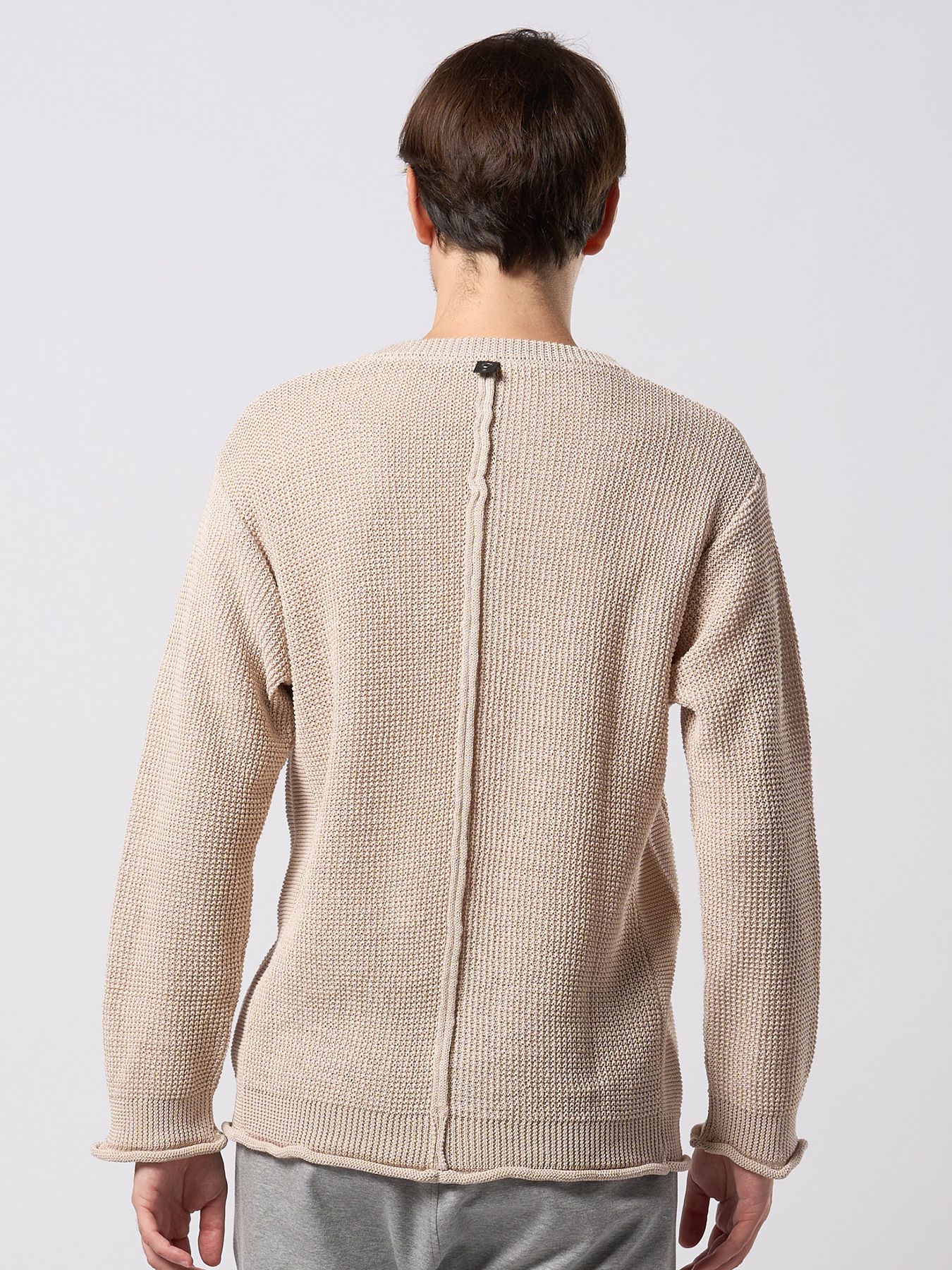 【予約品 9月23日(火) 締切】GIMA crew summer knit / 擬麻クルーサマーニット / ライトベージュ