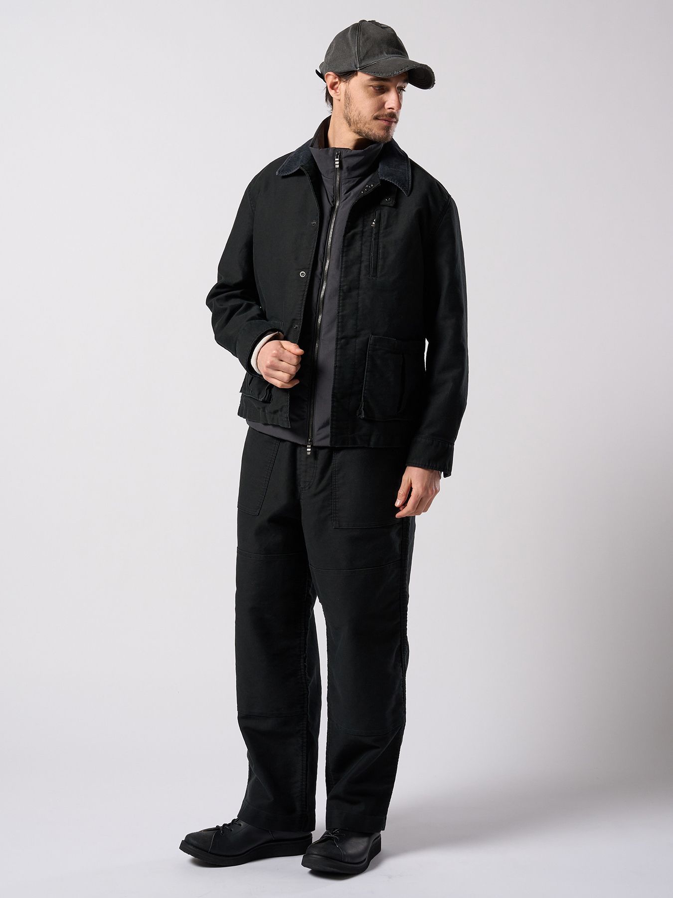 【予約品 4月19日(日) 18時締切】heavy moleskin work pants / ヘビーモールスキン ワークパンツ / ブラック