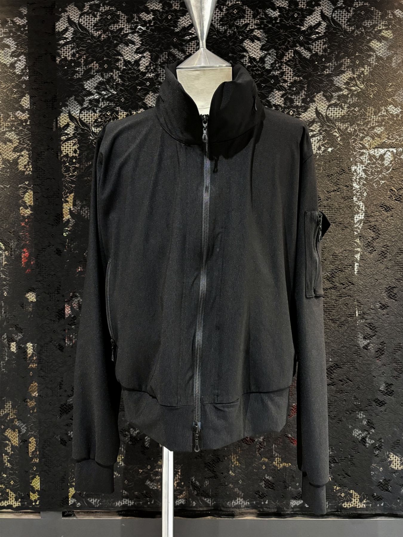 【予約品 1月4日(日) 締切】High Collar Jersey / ハイカラージャージ / ブラック