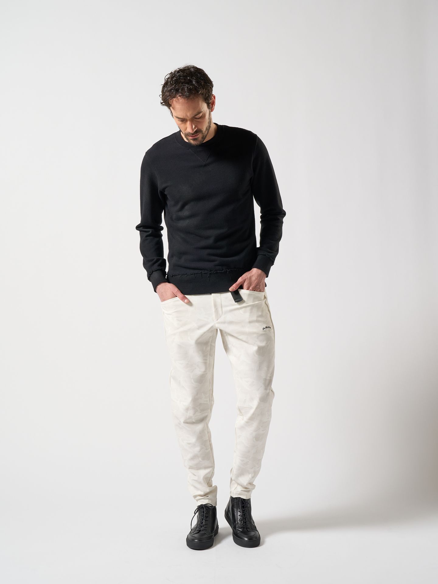 【予約品】 coating sweat / スウェット / デイリーブラック