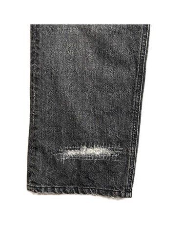 《予約品8月31日 23時55分締め》 CRASH DENIM / デニムパンツ / ブラック 【roarguns 】 2024年2月入荷予定