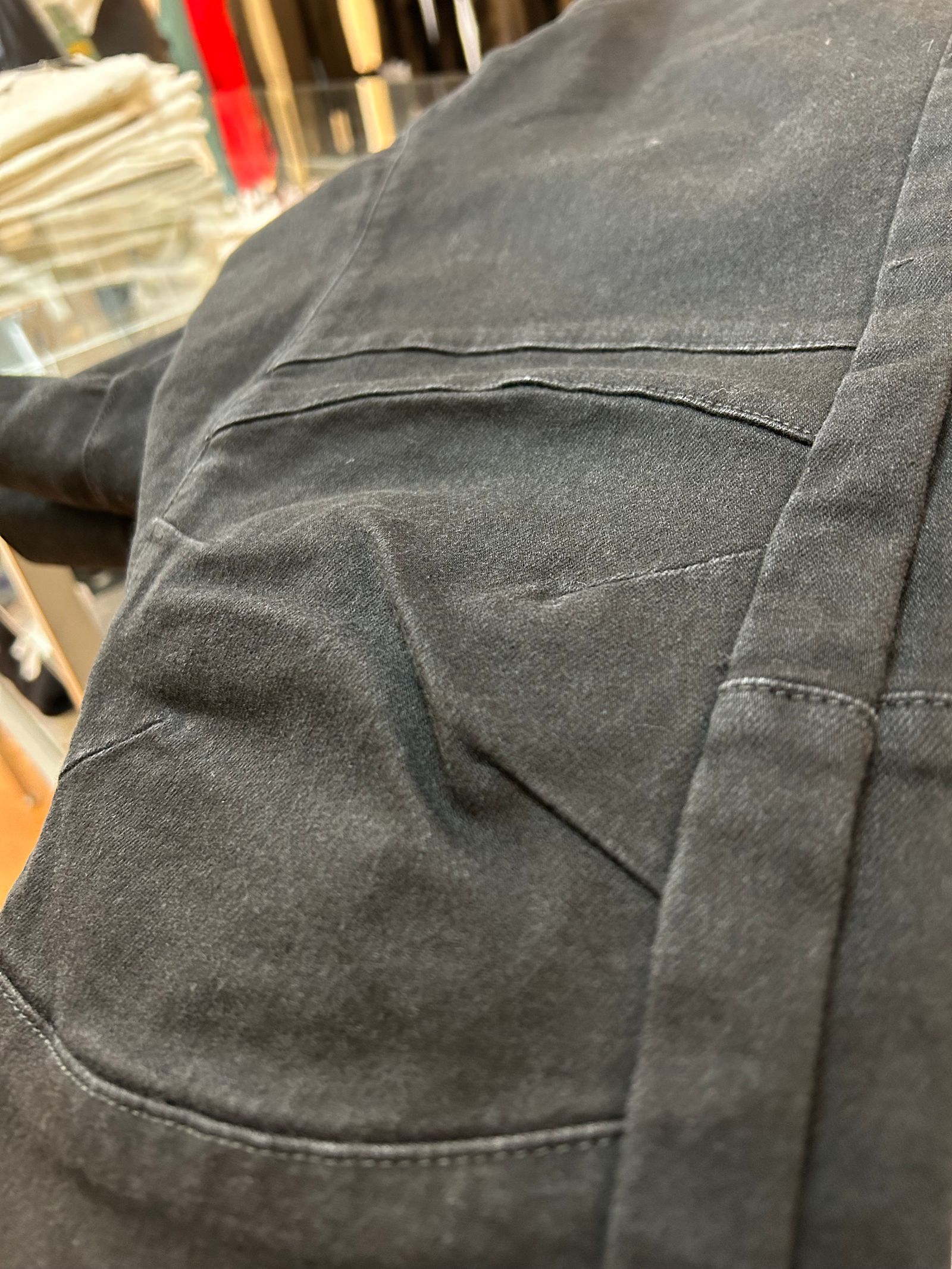 Supima High Power Stretch Denim Semi Sarouelセミサルエル Pants / BLACK 【ys Yuji SUGENO】