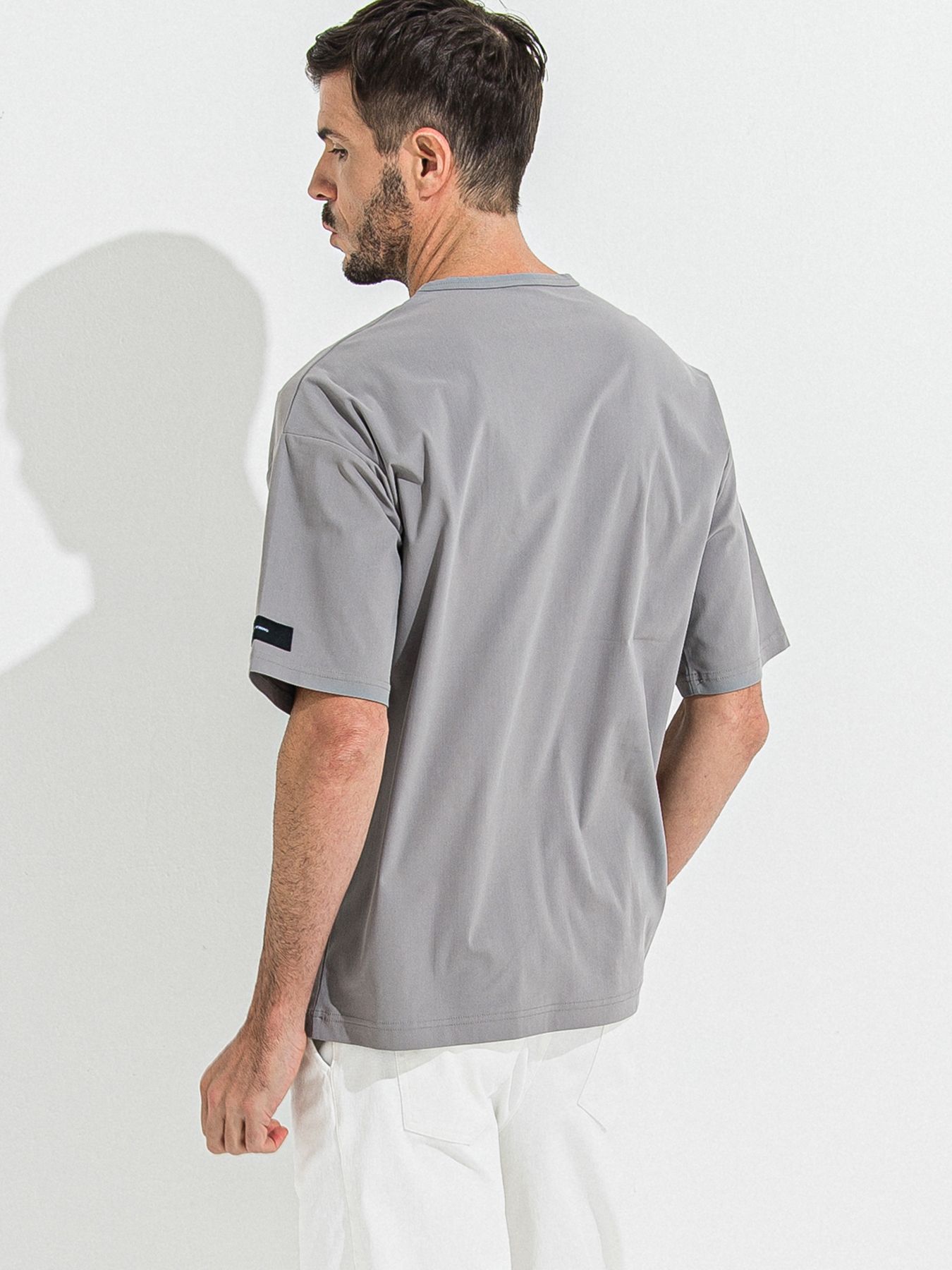 【予約品】NYLON OVER T /  ナイロンオーバーサイズTシャツ / グレー