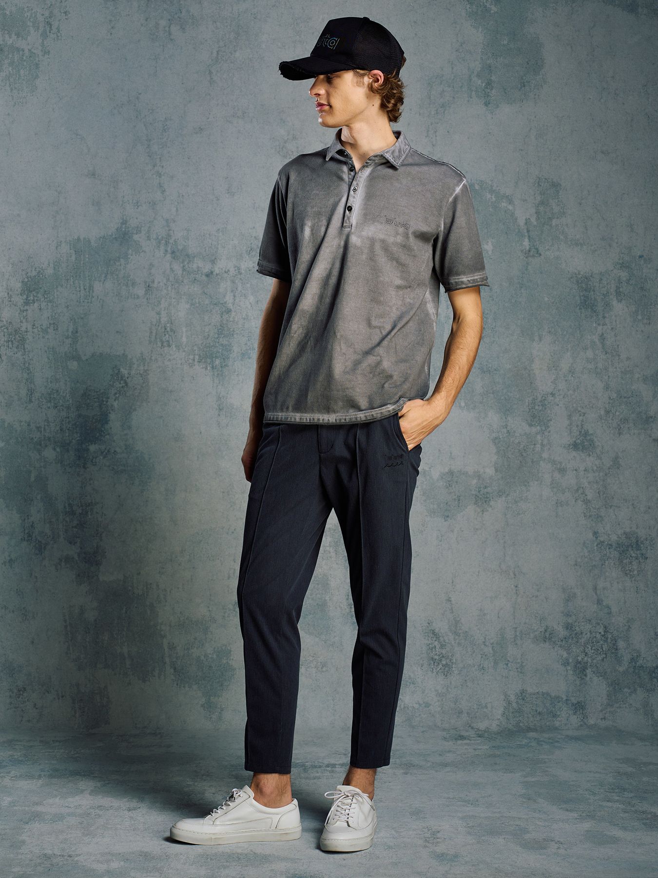 【予約品 1月25日(日) 締切】muta × wjk collection：smart pin-tuck slacks  / スマートピンタック スラックス / ブラック
