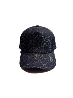 【予約品 3月9日(月) 18:00 締切】SPIDER JQ DENIM CAP / スパイダージャガードデニム ベースボールキャップ / ブルー