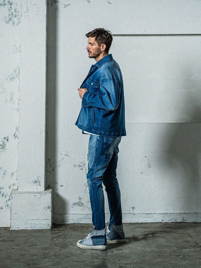 《予約11月17日19時締め》 MICK DENIM JERSEY / ジャージパンツ / インディゴリメイク
