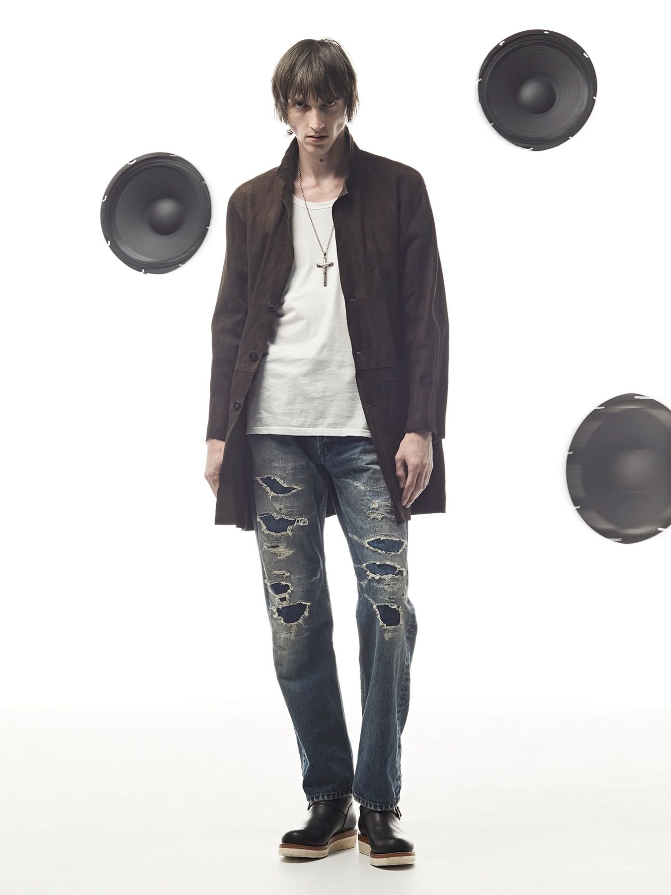 Hybrid Vegetable Tanned Calfskin Middle Coat / ハイブリッド タンニン鞣し カーフスキン ミドルコート / DEAD MAN