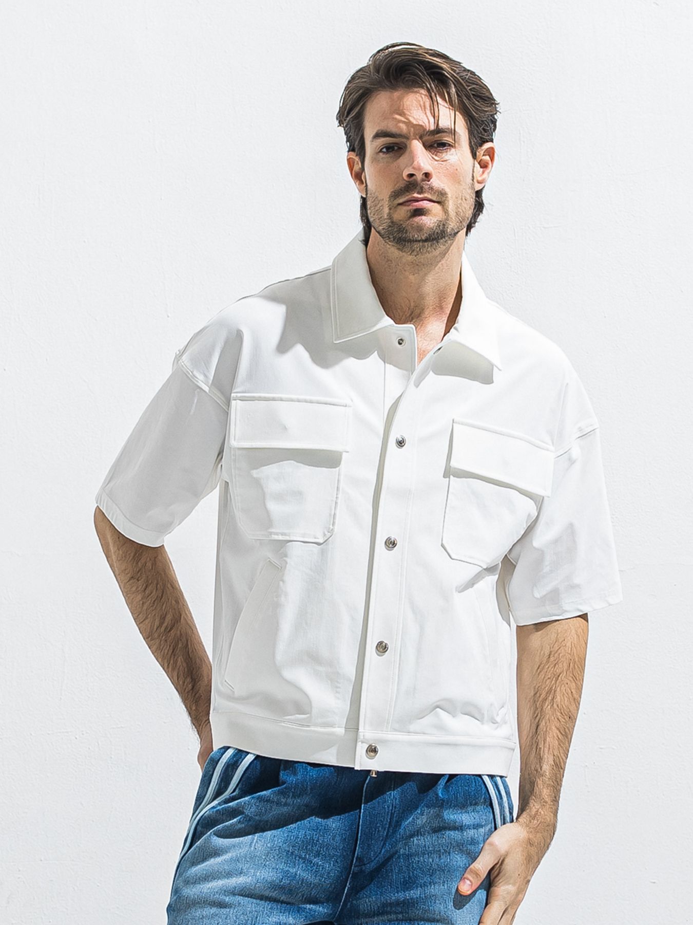 【予約品 2月15日(日) 18:00 締切】CPO HALE SHIRTS JK / CPOハーフスリーブジャケット / ホワイト