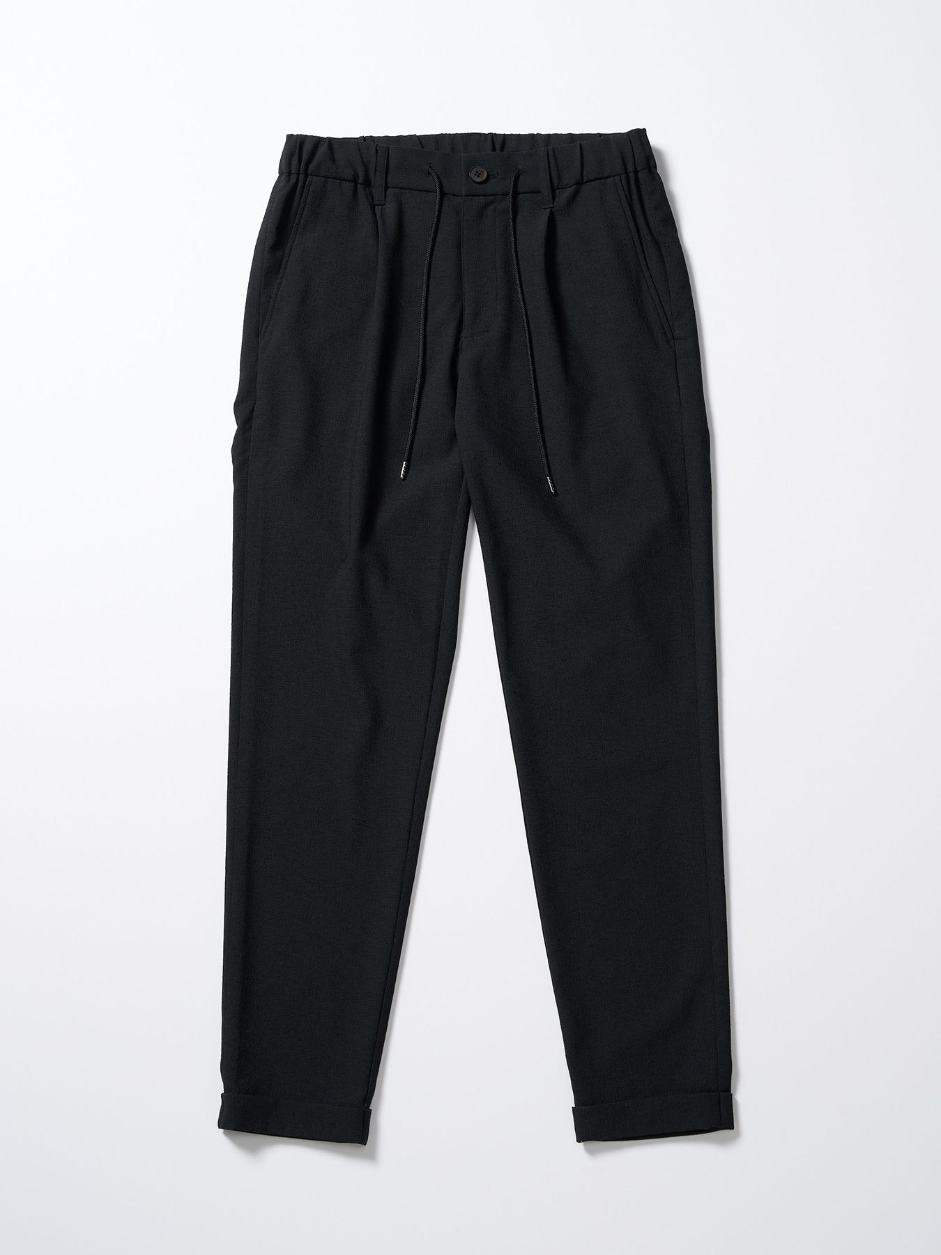 【予約品 1月25日(日) 締切】tuck slim slacks / タックスリムスラックス / ブラック
