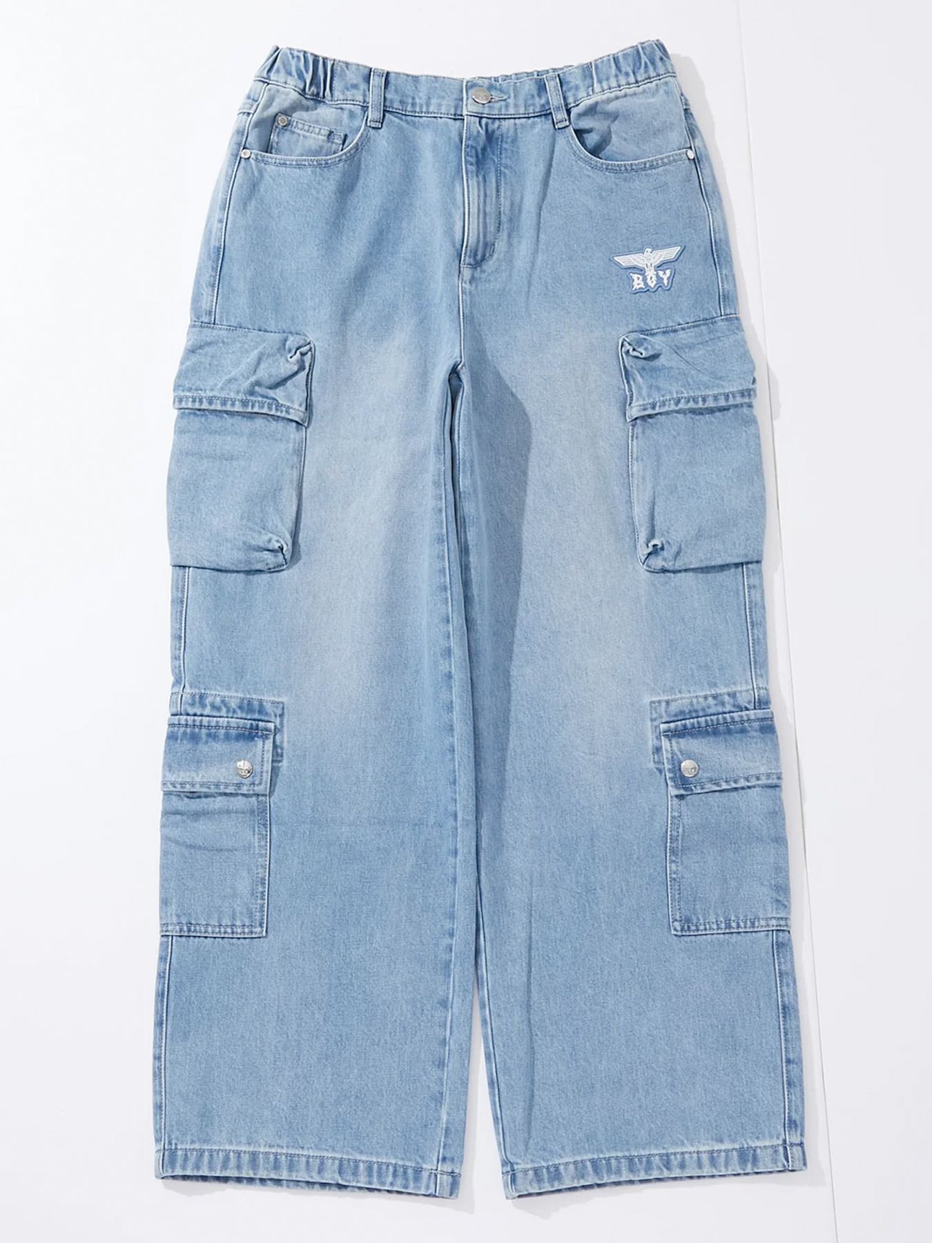 ブルマリン★カーゴパッチプリントのボーイフィットパンツ 春夏のヒットアイテム「カーゴパンツ」一挙ご紹介 【Mens