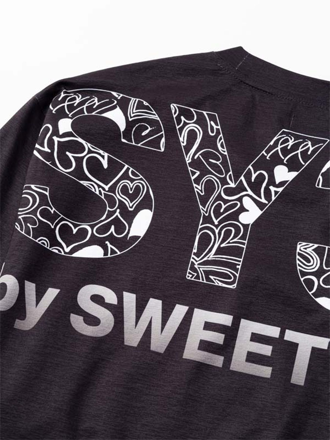 HEART GRADATION L/S TEE / ハートグラデーション ロングスリーブTシャツ / ダークブルー【SY32 by SWEET YEARS】