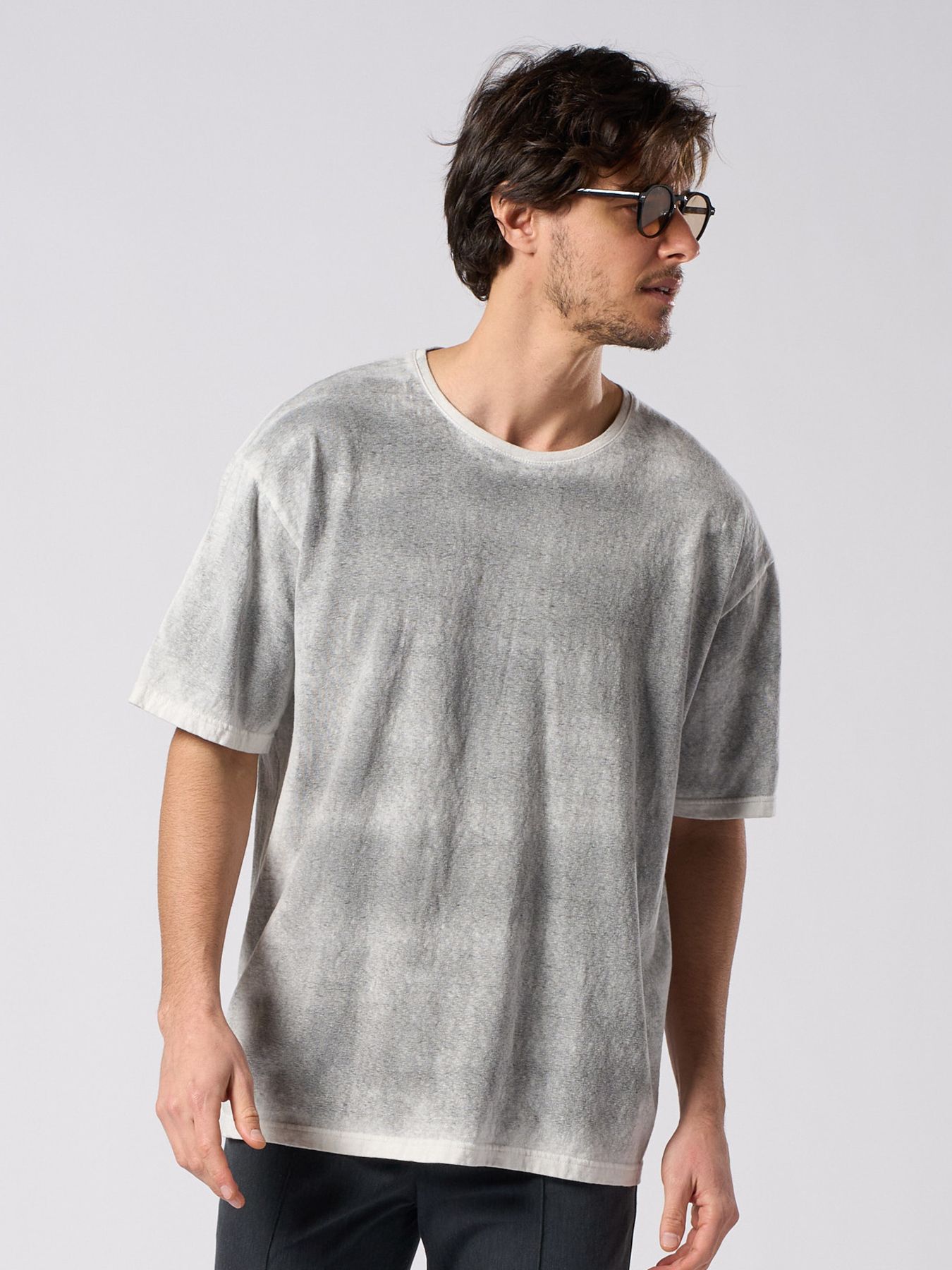 【予約品 1月25日(日) 締切】back-spray dye S/S / バックスプレー加工 ショートスリーブ / フェードスミ