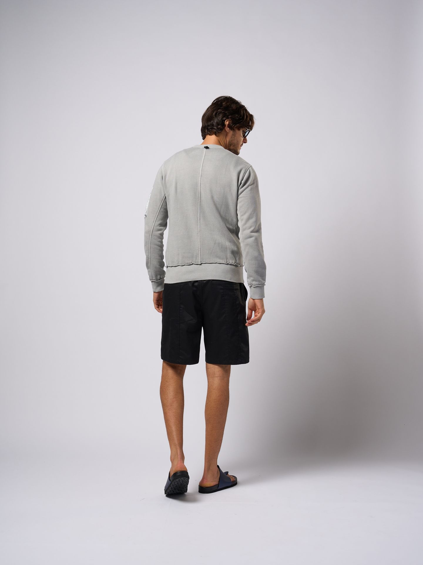 【予約品9月19日 10時締め】 MA-1 sweatshirt / プルオーバースウェット / ライトグレー