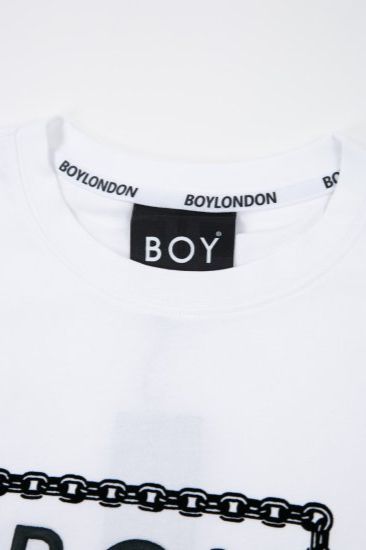 CHAIN DESIGN TEE/ ホワイト 【BOY LONDON】