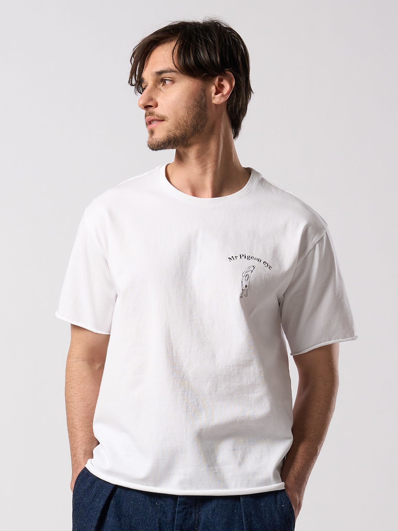 【予約品 4月19日(日) 18時締切】Ohta Design × wjk collaboration："relax" cut-off S/S / "relax" カットオフ ショートスリーブ / ホワイト