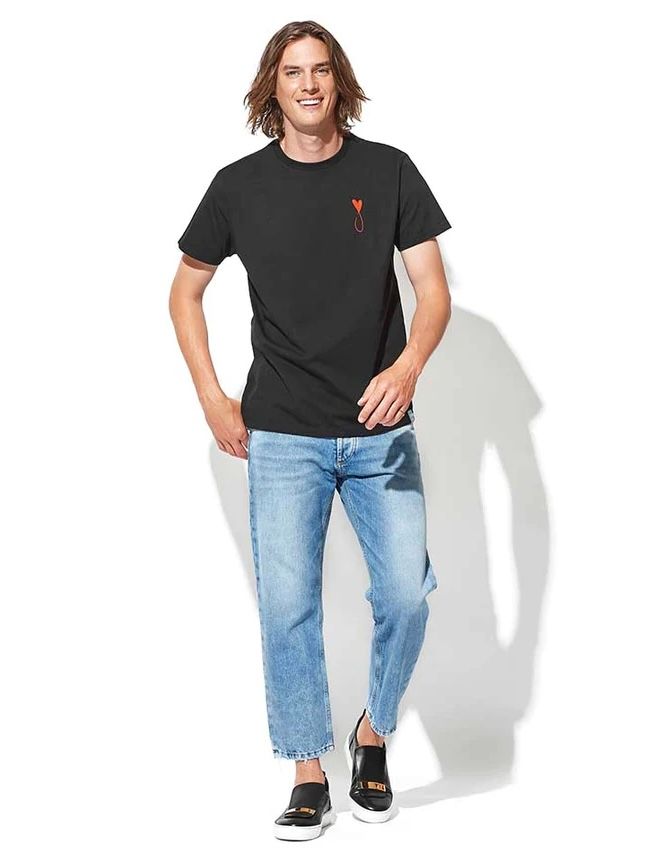 Tiphanie Tシャツ ブラック×レッド 半袖メゾンオノレ パリ