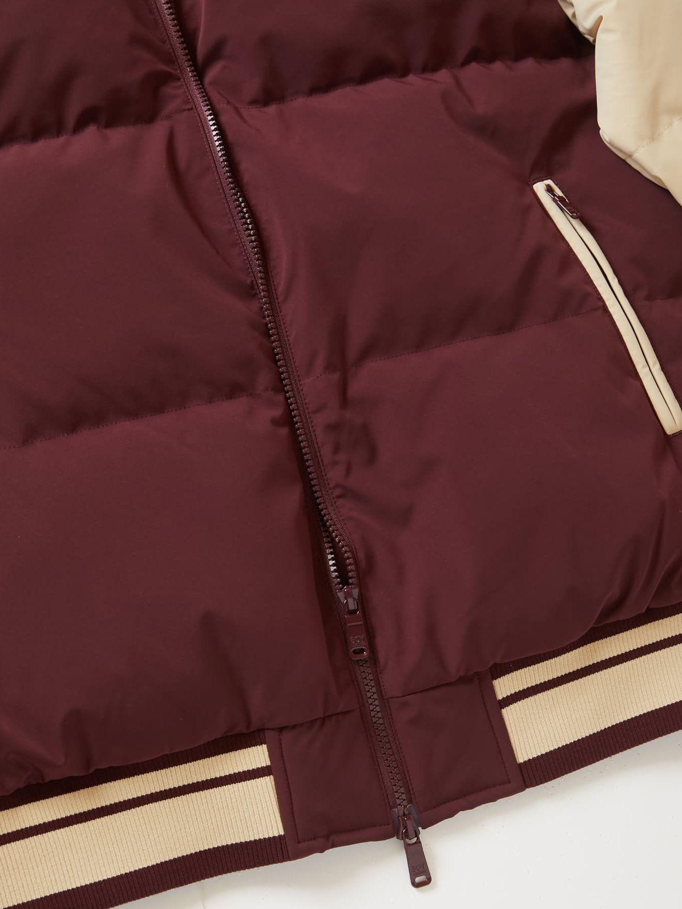 BOY STADIUM NYLON DOWN JACKET / スタジャン / ワイン
