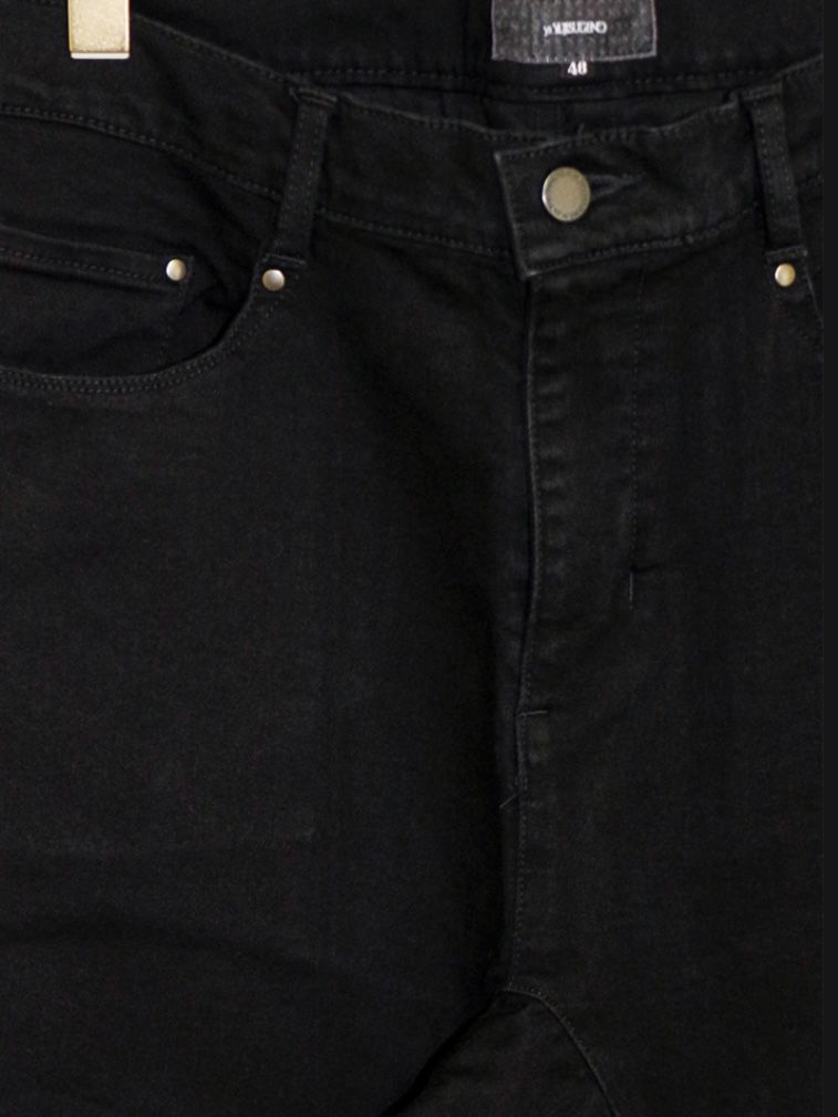 Supima High Power Stretch Denim Semi Sarouelセミサルエル Pants / BLACK 【ys Yuji SUGENO】
