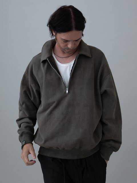 【予約品 11月23日(日) 締切】MINIMALPULLOVER / プルオーバーシャツ / CHARCOAL