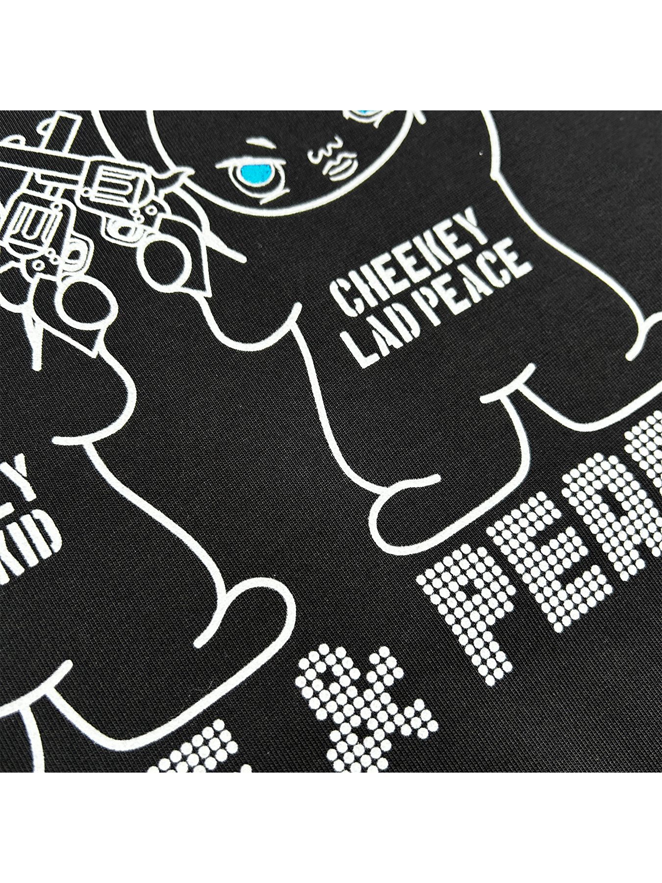CHEEKEY PRINT L/S T / チーキー プリント ロングスリーブ Tシャツ / ブラック