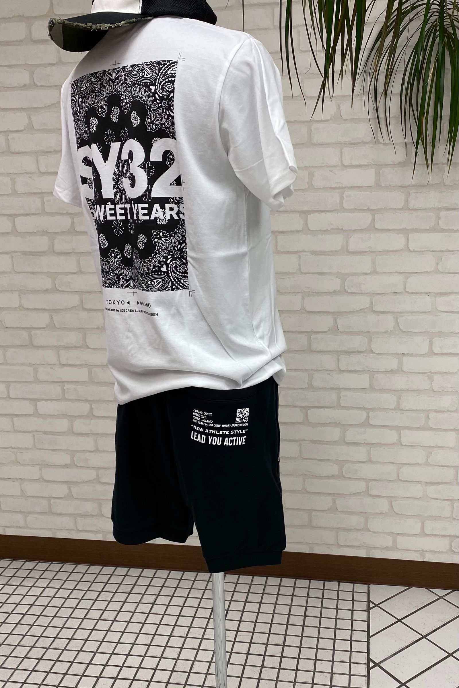 SY32 by SWEET YEARS - HYDROFUGE 撥水加工SHORT PANTS BLACK11004