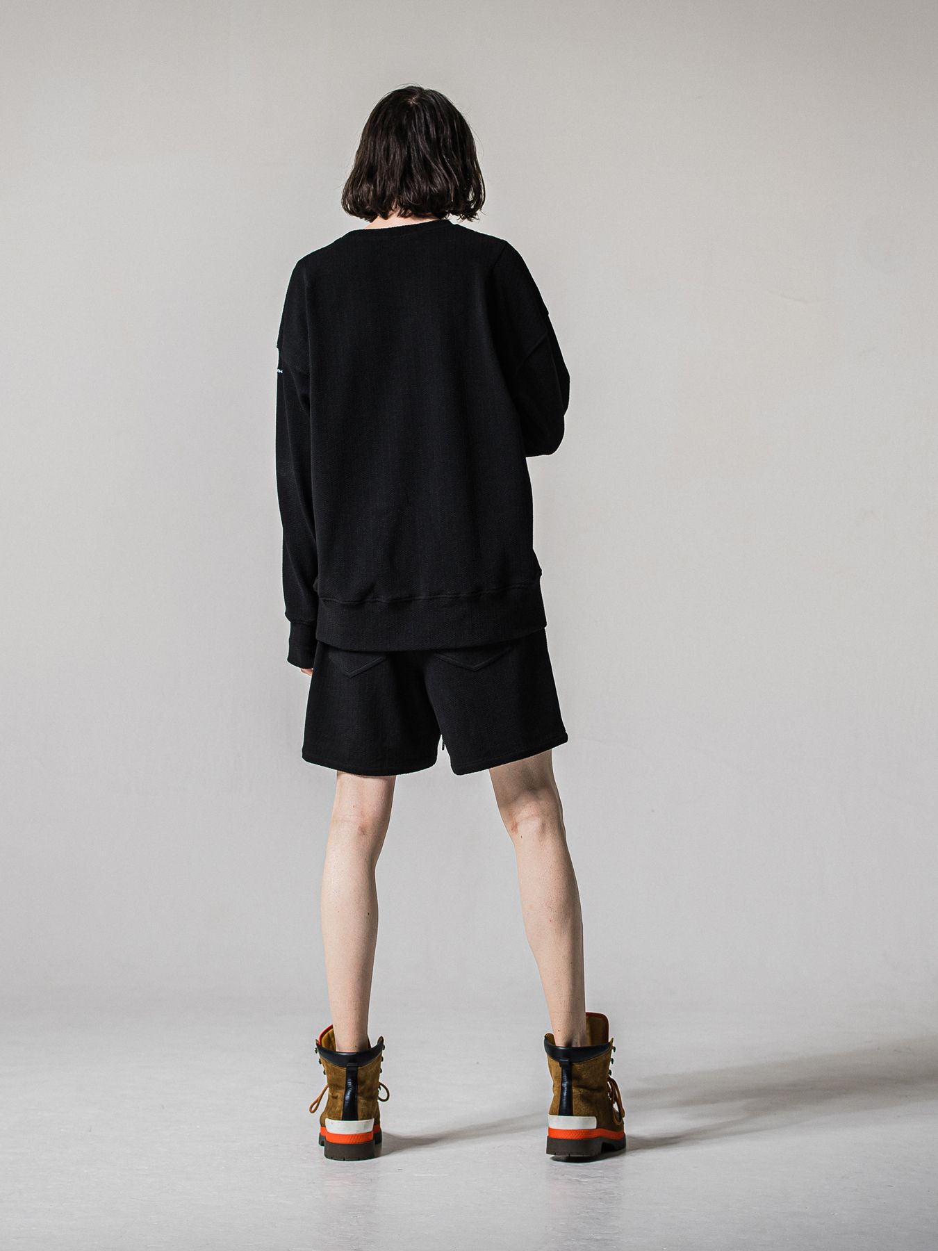 【予約品 11月16日(日) 締切】BLISTER TRAINER / ブリスターニット トレーナー  / ブラック