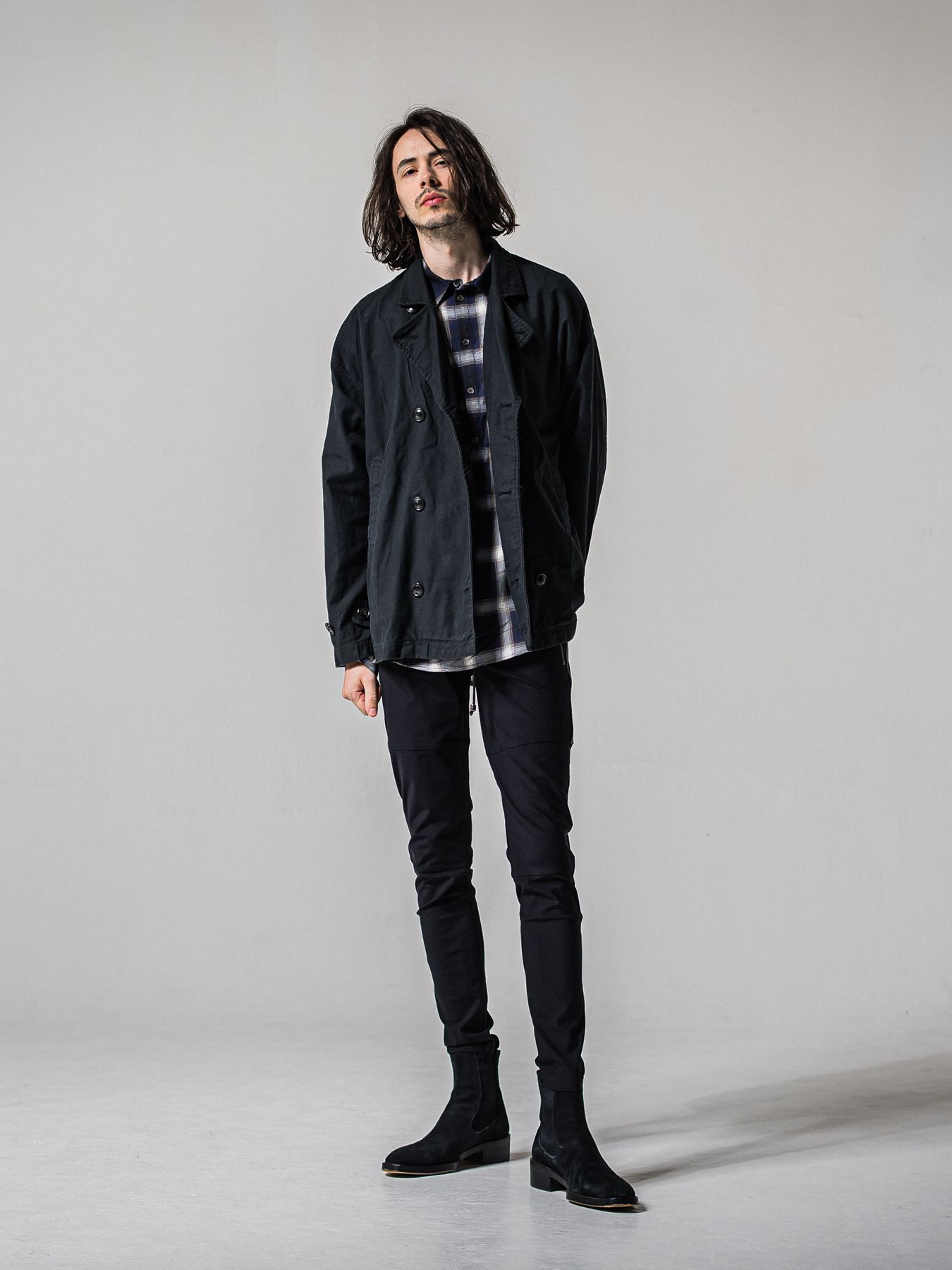 【予約品 11月16日(日) 締切】JOHNSON LINE PANTS / ジョンソンラインパンツ / ブラック×ブラック