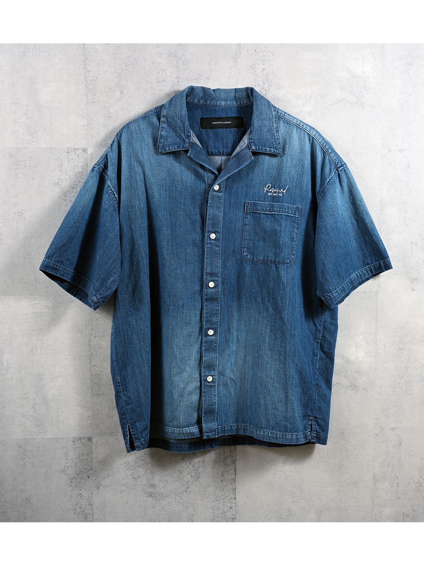 【予約品 】ZACK HALF DENIM SHIRT / ザックハーフスリーブデニムシャツ / ダークインディゴ