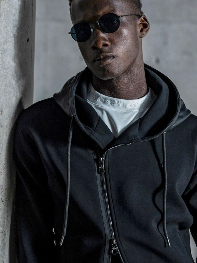 バイカーテックフーディー / ブラック