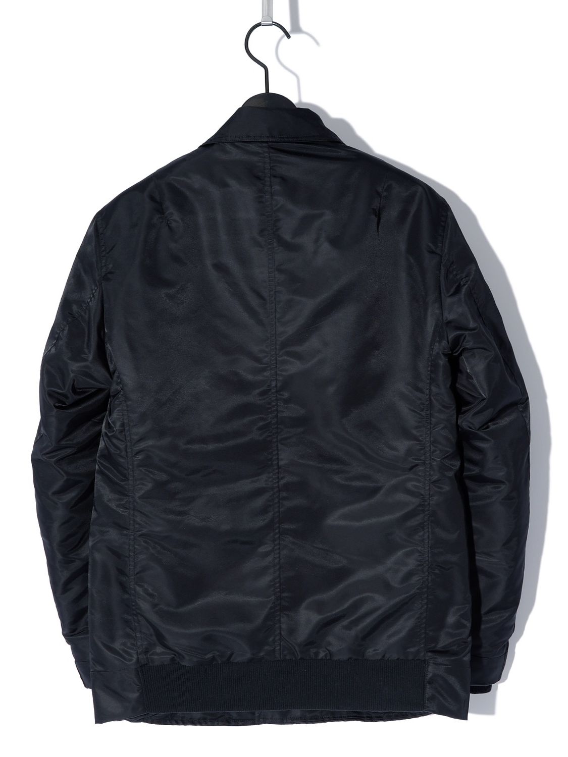 【予約品】  FAKE LAYERED NYLON JK w/HOOD / ナイロンジャケット / BLACK / 即納