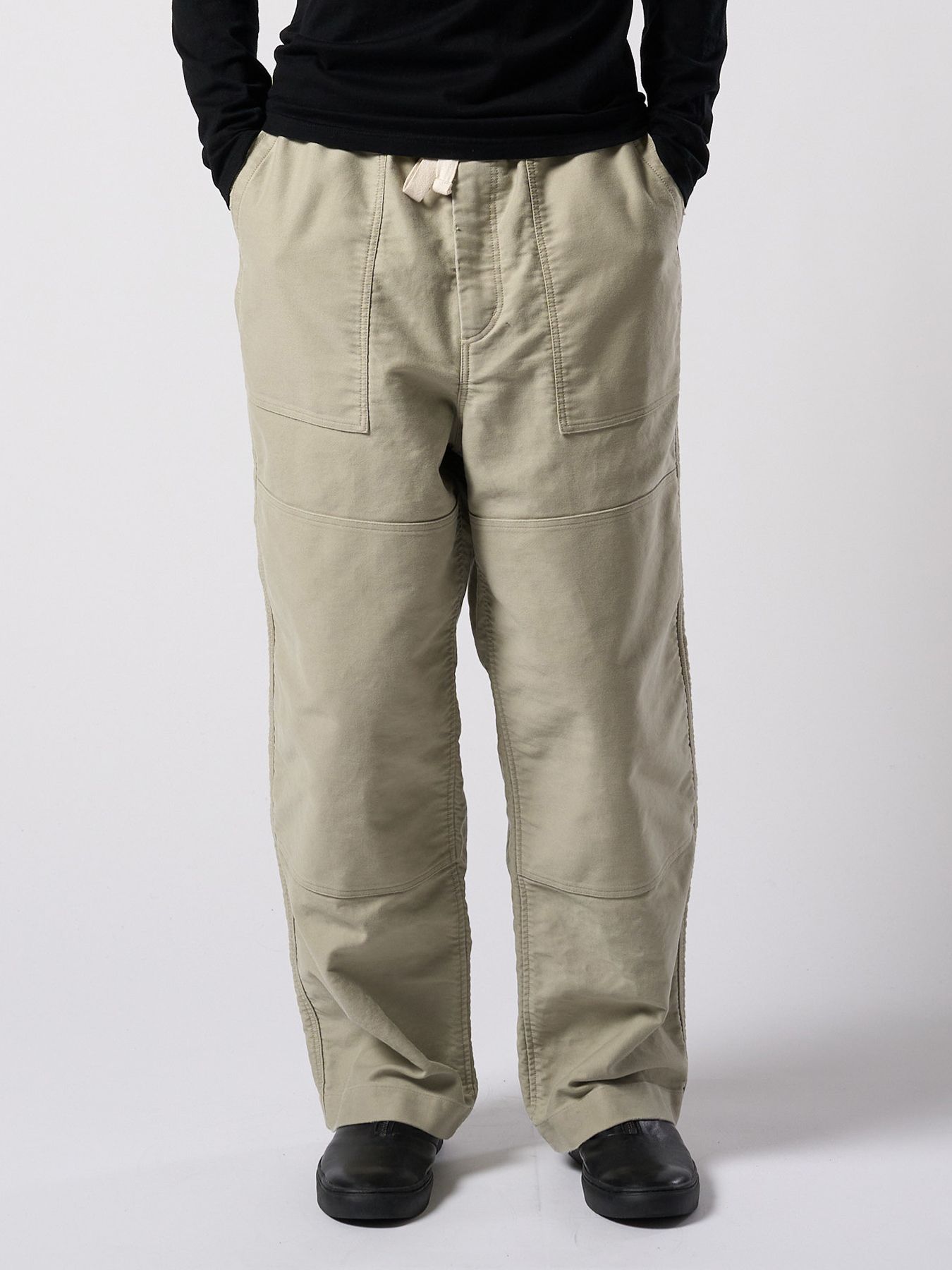 【予約品 4月19日(日) 18時締切】heavy moleskin work pants / ヘビーモールスキン ワークパンツ / ライトカーキ