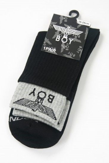 2TONE EAGLE SOX ソックス / BLACK 【BOY LONDON】