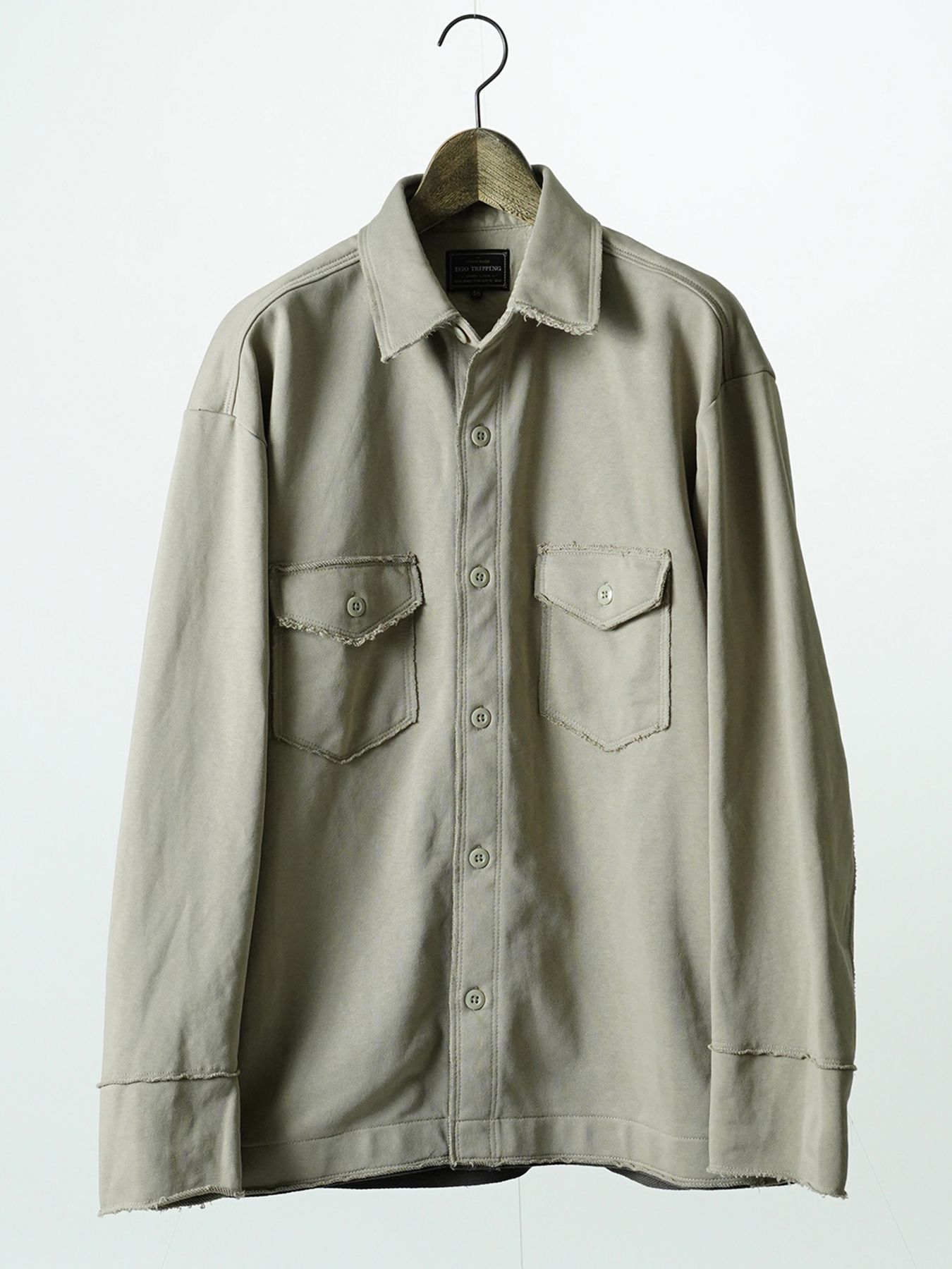 【予約品 7月5日(日) 締切】SWEAT OVERSHIRTS / スウェットオーバーサイズシャツ / グレー