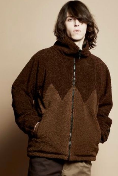 リバーシブルECOPEL FUR REV BZ CR エコファーブルゾン / BROWN ×BLACK【roarguns】