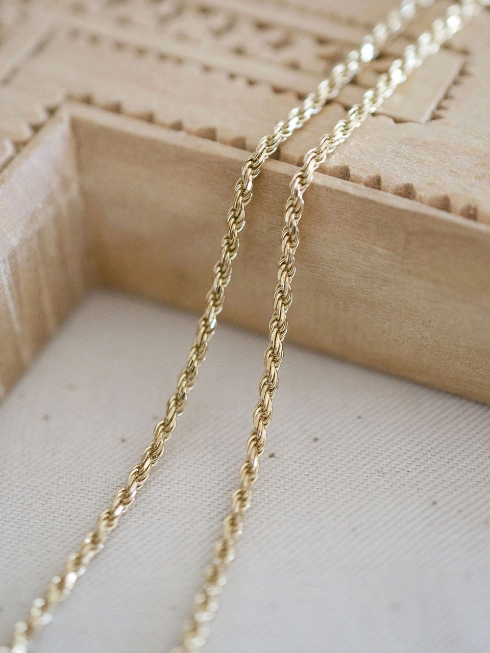《予約品》 FRENCH ROPE CHAIN  / ゴールド