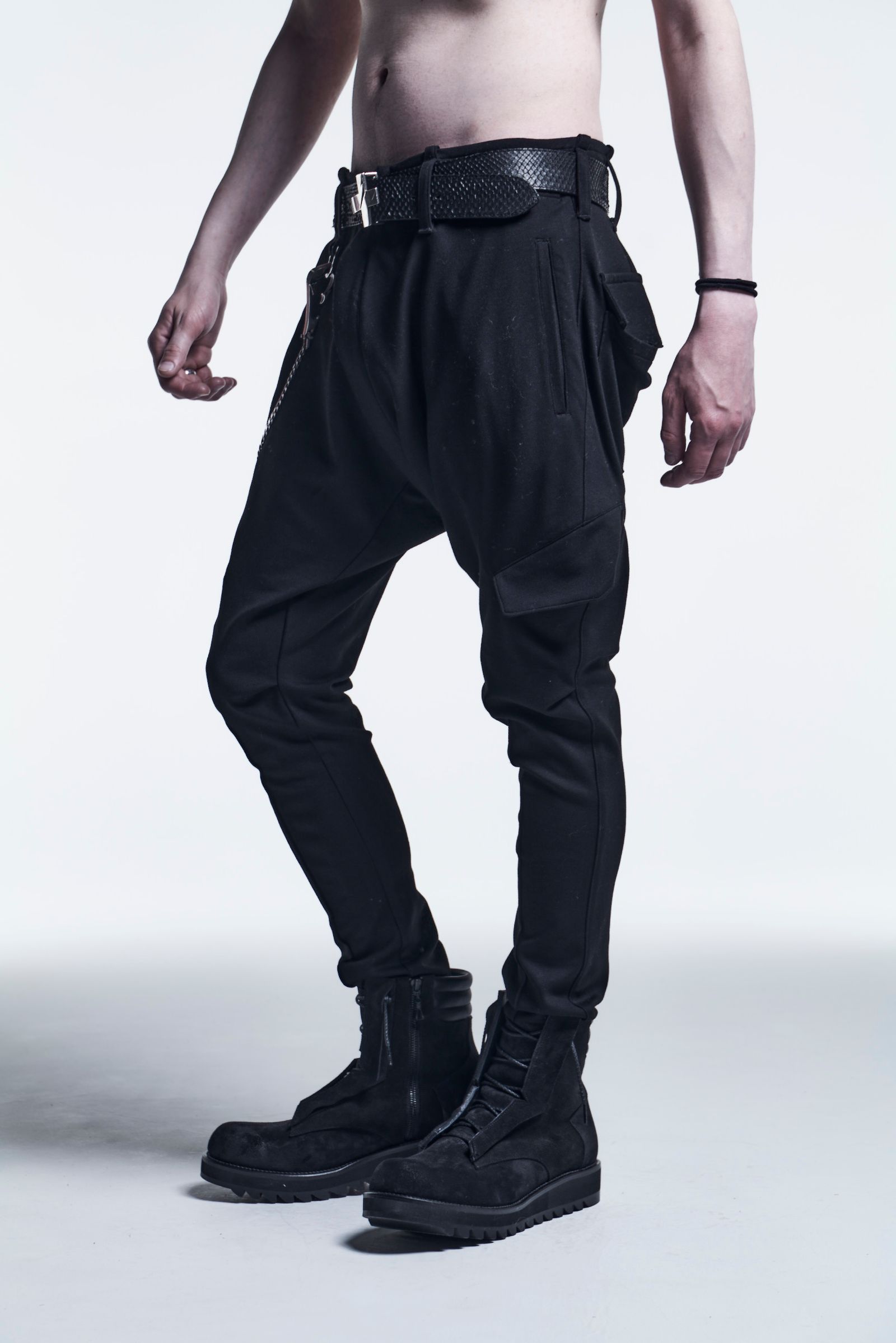 《予約品》 SaruelCargoPants Ponch / Black 【kiryuyrik】 7月入荷予定