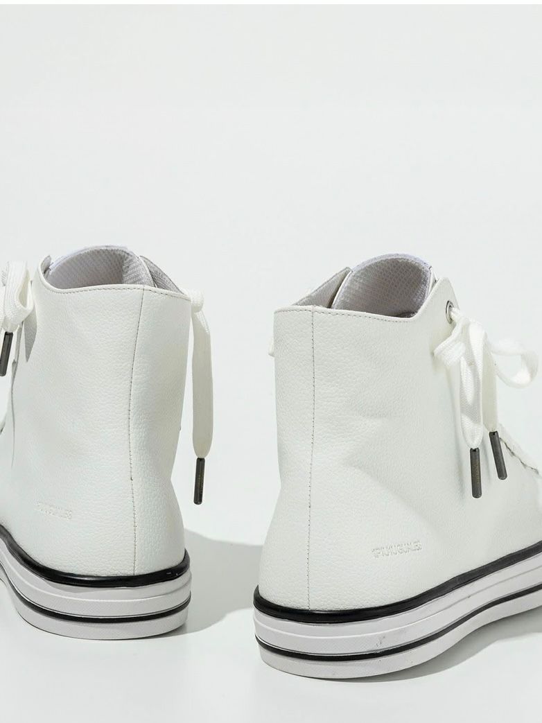 LUXURIOUS ZIP ハイカットスニーカーホワイト 【1PIU1UGUALE3 RELAX】