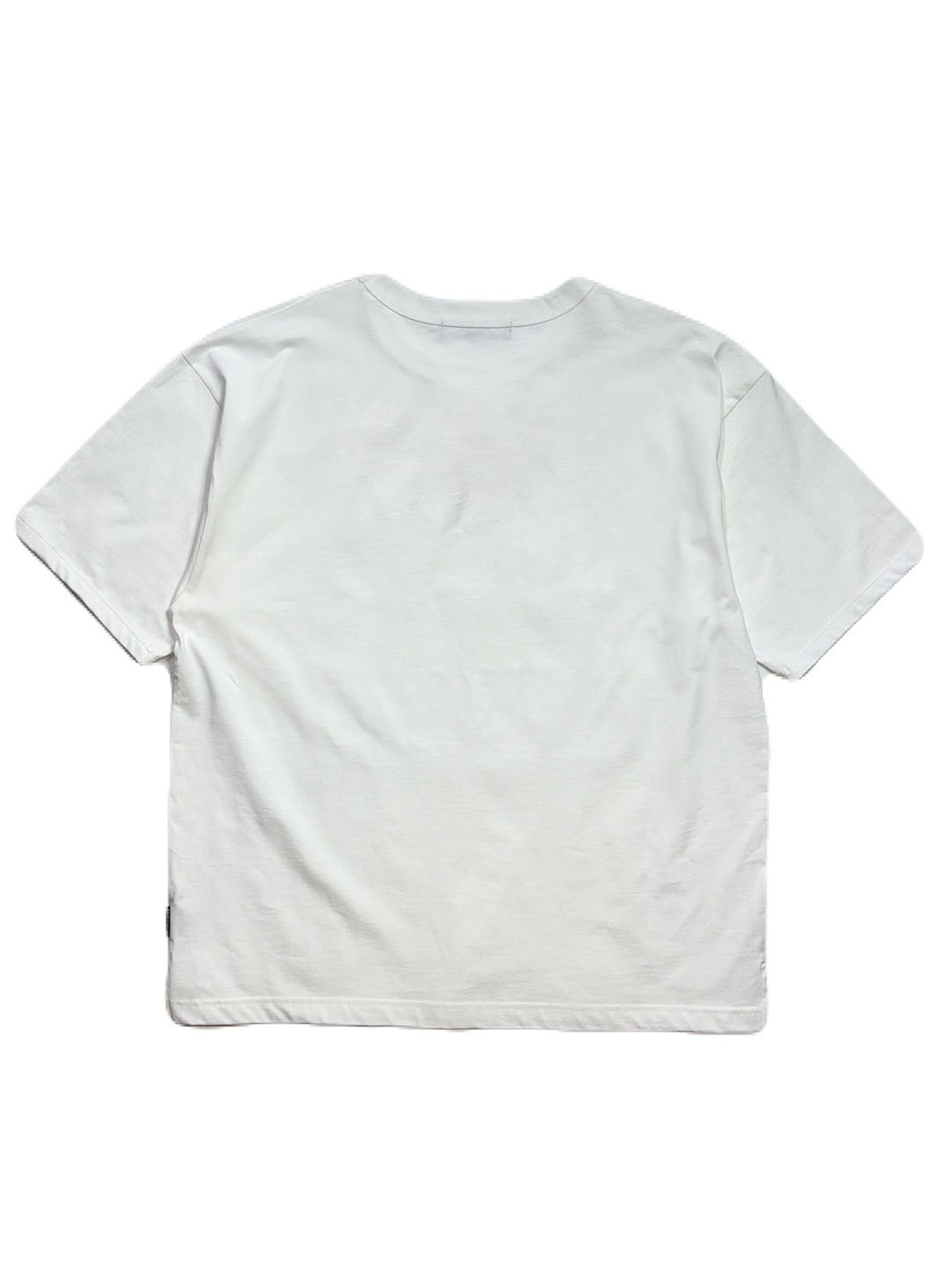 【予約品】LA FAR PRINT S/S T / LA ファーフロッキープリント オーガニックコットン Tシャツ / ホワイト