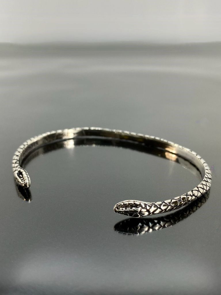 《受注生産》 TWO HEADED SNAKE BANGLE BRACELET バングル / 注文から3～4週間後入荷予定