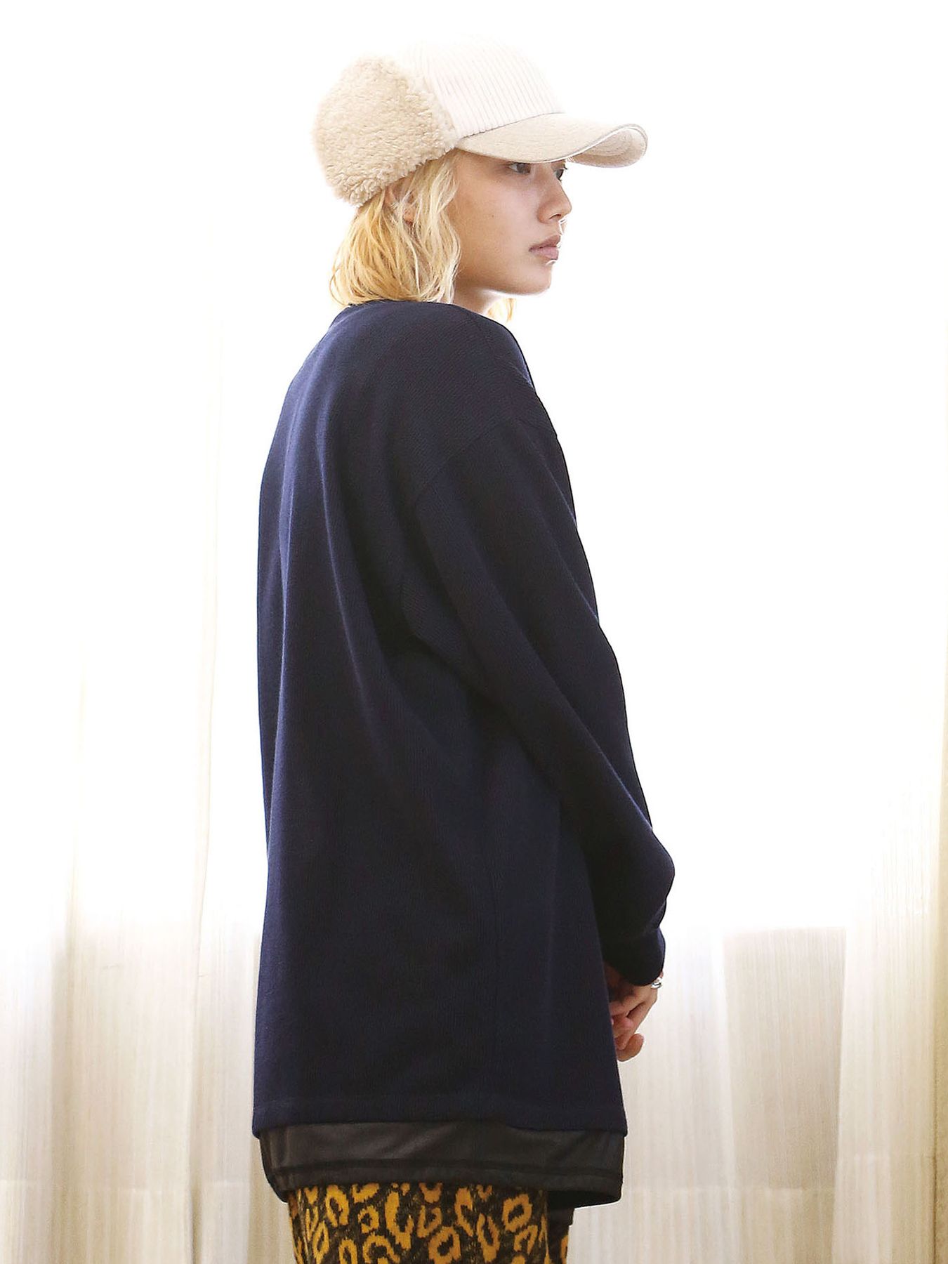 MICHELLE-BOA CAP / IVORY【QUOLT】