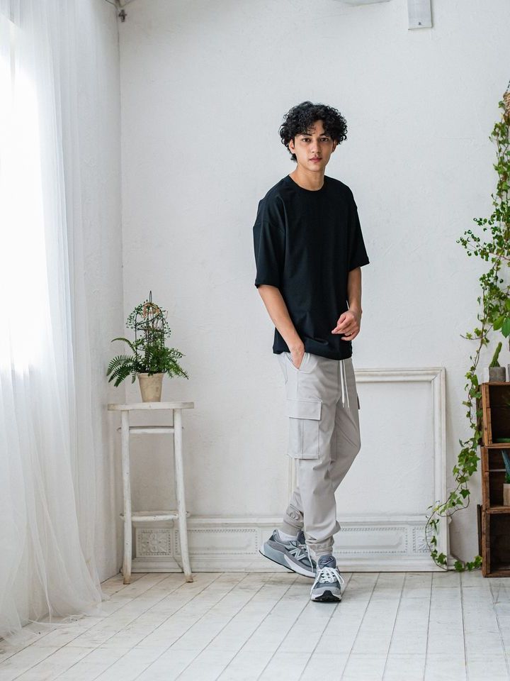 《予約品3月3日18：00締め》 OX JERSEY  OVER TEE / オーバーTシャツ / ブラック