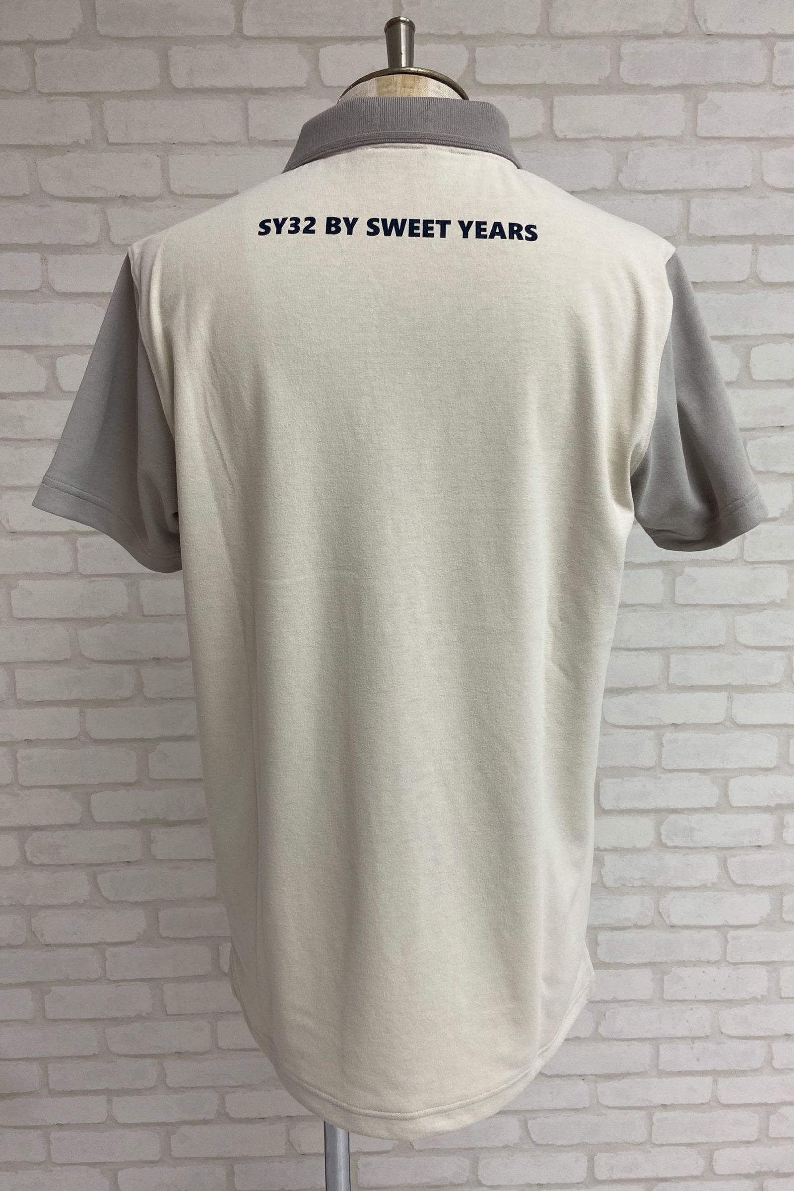 POLO SHIRTS 2 / GRAY×BEIGE 【SY32 by SWEET YEARS】 - S
