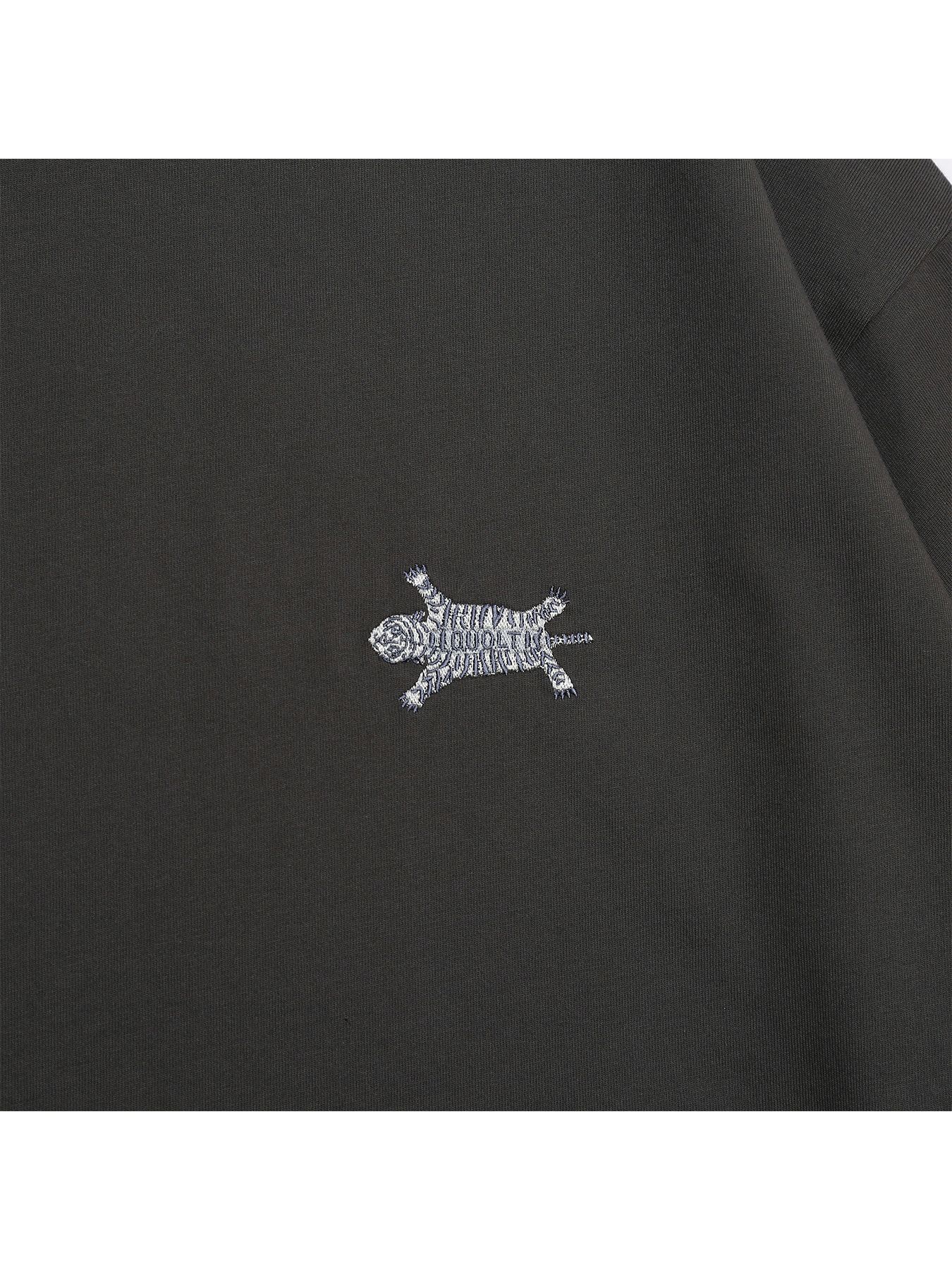 TIGRE-CORD TEE / 刺繍&プリントTシャツ / スミクロ【QUOLT】