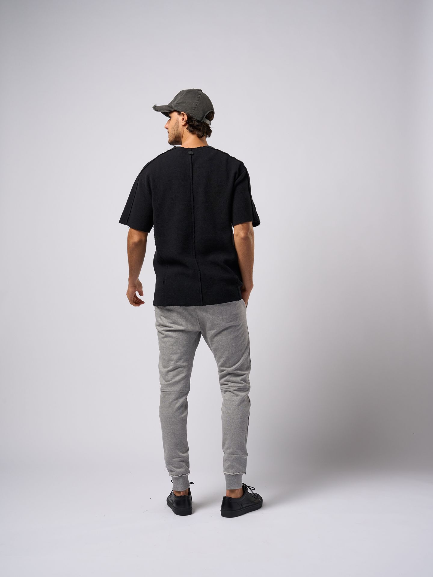 【予約品9月19日 10時締め】 basic rib sweat pants / スウェットパンツ / グレー