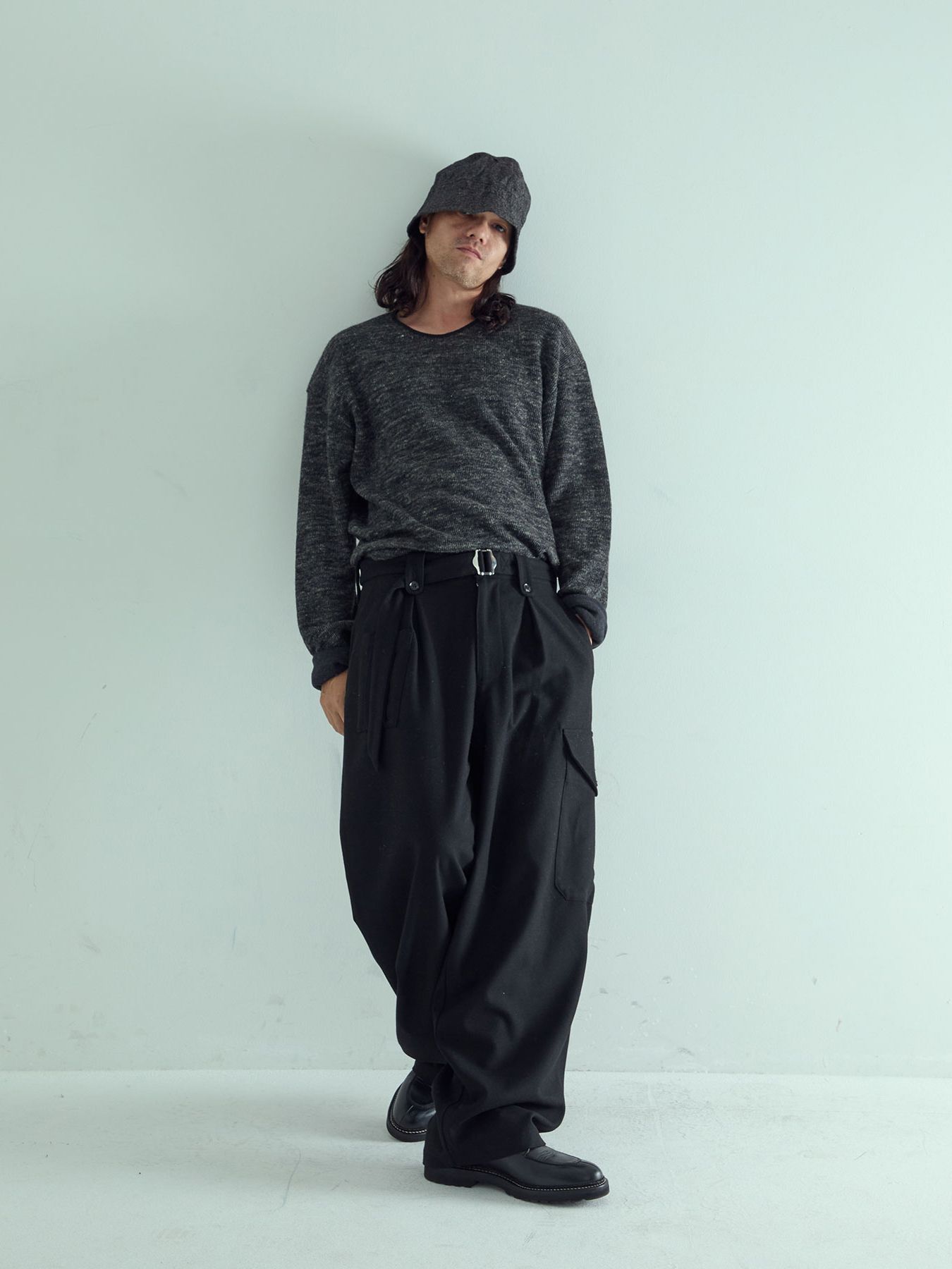 【予約品 】WOOLPILOTPANTS / ウールミリタリーパンツ / ブラック
