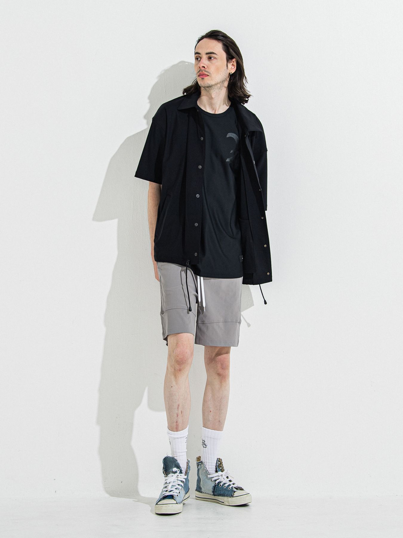 【予約品 】RASH OVER NO SLEEVE / ラッシュガード オーバーサイズノースリーブ / RCブラック