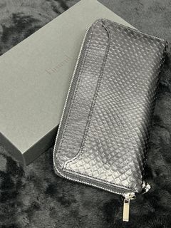 RoundZippSlitWallet / ラウンドジップウォレット / ブラックパイソン MADE IN JAPAN